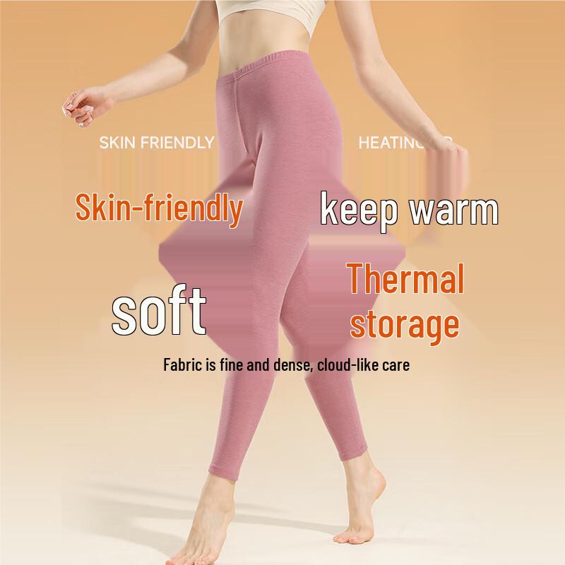 OEING Women's High-Waist Ribbed Thermal Leggings