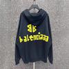 B Marke 23SS Gelbes Logo Unisex Oversized Hoodie
