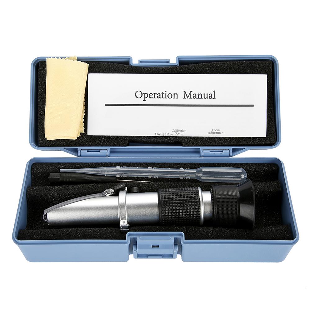Refractometer Saltwater Aquarium, ATC Digital 0 - 10 Aquarium Optics Refractometer Salinity  For Saltwater Aquarium Salinity  with Rubber Handle for M