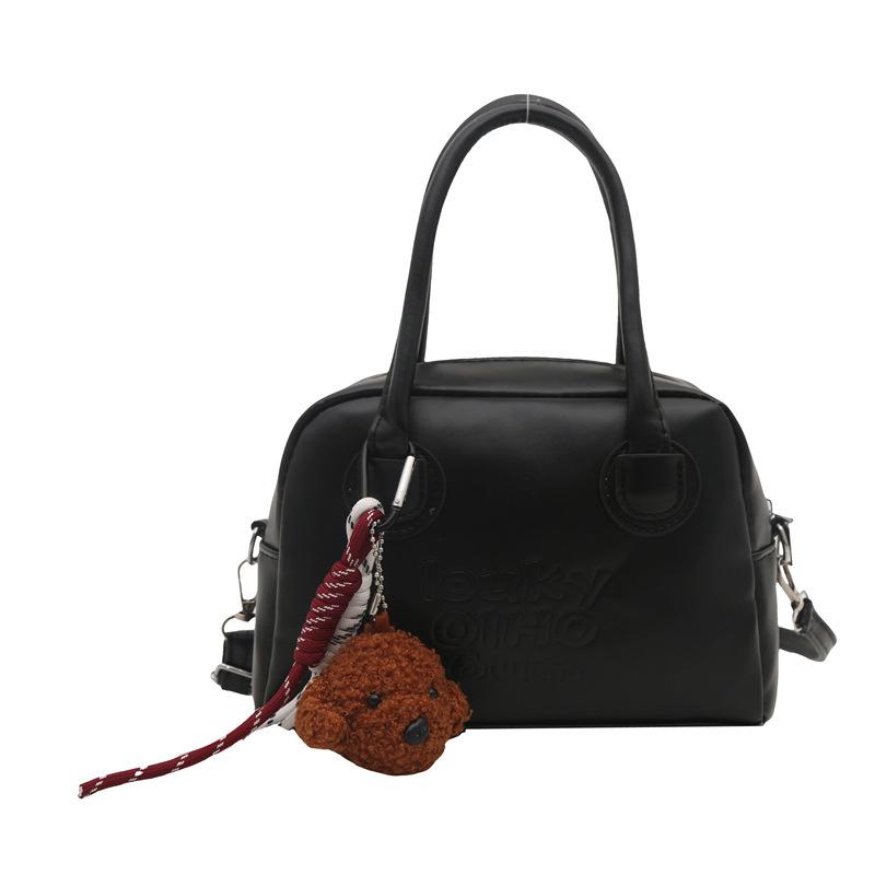 2025 Spring New Casual Bag High Value Texture Retro Large Capacity Women's Portable Boston Messenger Women's Bag