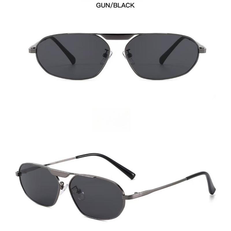 Women's sunglasses, single-beam oval sunglasses, retro sunglasses.