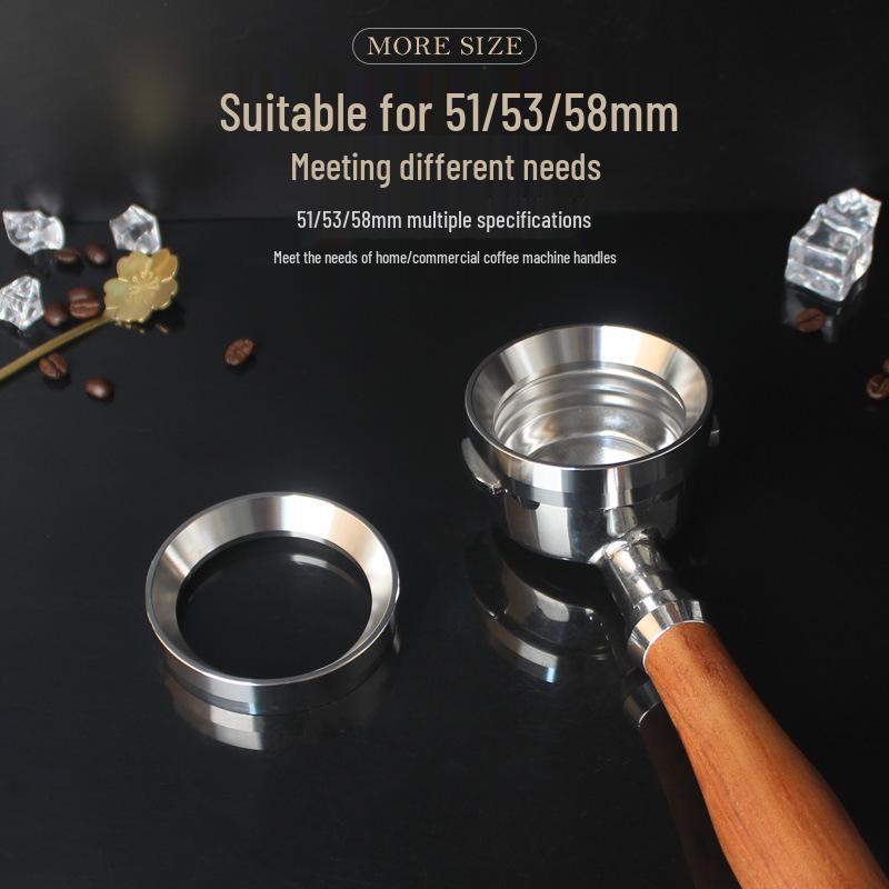 Anello Dosatore Magnetico in Acciaio Inossidabile: Manico Anti-Schizzo per Macchina da Caffè 51/53/58mm.