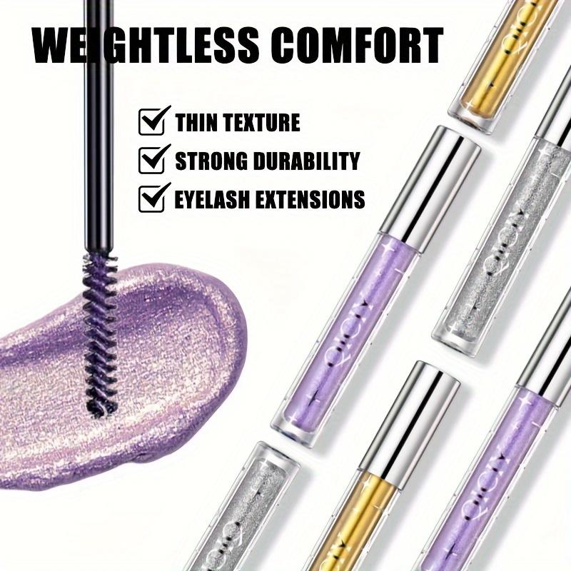 Mascara glitterato Trucco occhi scintillante a lunga tenuta Mascara waterproof Mascara diamante per tutti i tipi di pelle Mascara allungante e incurvante per ciglia
