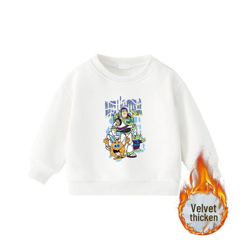 Unisex Kids' Round Neck Long Sleeve Warm Korean Style Fashion Hoodie