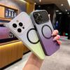Luxury Gradient Large Window Magnetic Phone Case For iPhone 14 13 12 11 Pro Max Shockproof Cover For iPhone 14 13 12 11