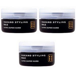 Set of 3: Nakano Styling Wax 6 Ultra Super Hard, 90g (Nakano Styling Wax 2002) [Styling STYLING NAKANO, Nakano Pharmaceutical Co., Ltd.]