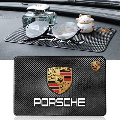 1Pcs Car Anti Slip Pad Phone Holder Non-Slip Mat Emblem Car Stlying For Cayenne Panamera Macan Boxster 911 928 944 918 917
