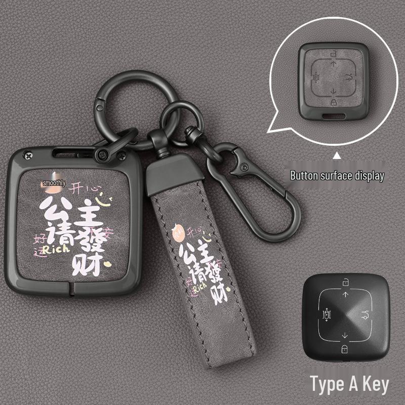 ZEEKR 001 Bluetooth Smart Key Case Shell with Card Holder
