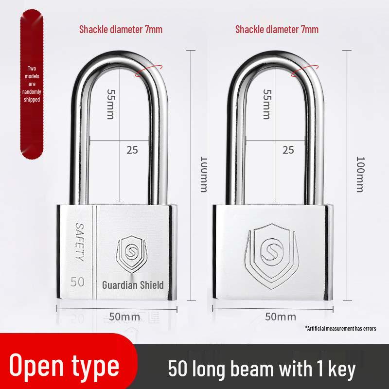 Extended Padlock Cabinet Lock, Long Beam & Handle, U-Shaped Household Door Lock