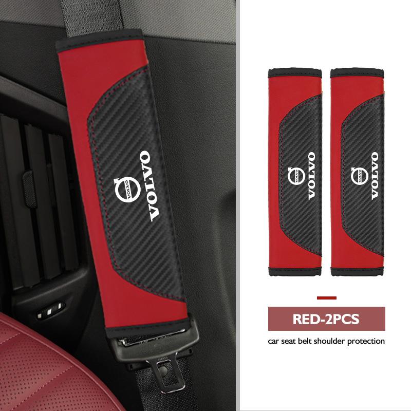 Car Safety Belt Shoulder Cover Strap Padding Protector Pad For Volvo V40 V60 C30 C70 S60 S80 S90 XC40 XC60 XC70 XC90 T6