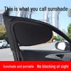 Schwarze, blickdichte statisch haftende Auto-Sonnenblende für vollständige Verdunkelung und schnelle Installation