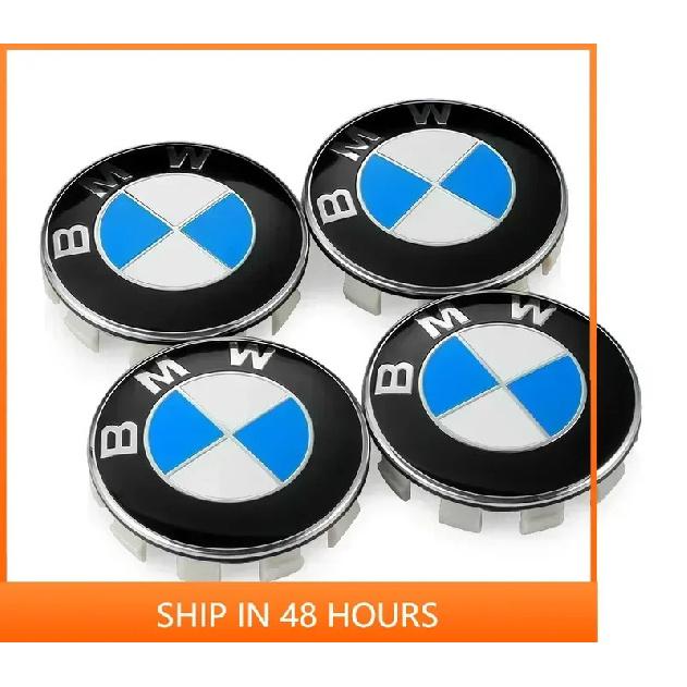 -4Pz 56/68mm Coprimozzo Centrale Ruota Auto Copriruota per BMW E36 E46 E53 E90 E60 E61 E93 E87 X3 X5 F30 F20 F10 G30 Accessori