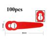 50Pcs Plastic Replacement Blades Spare Parts For STIHL FSA 45 FSA 57 Grass Trimmer Lawn Mower Accessories Garden Tool Parts
