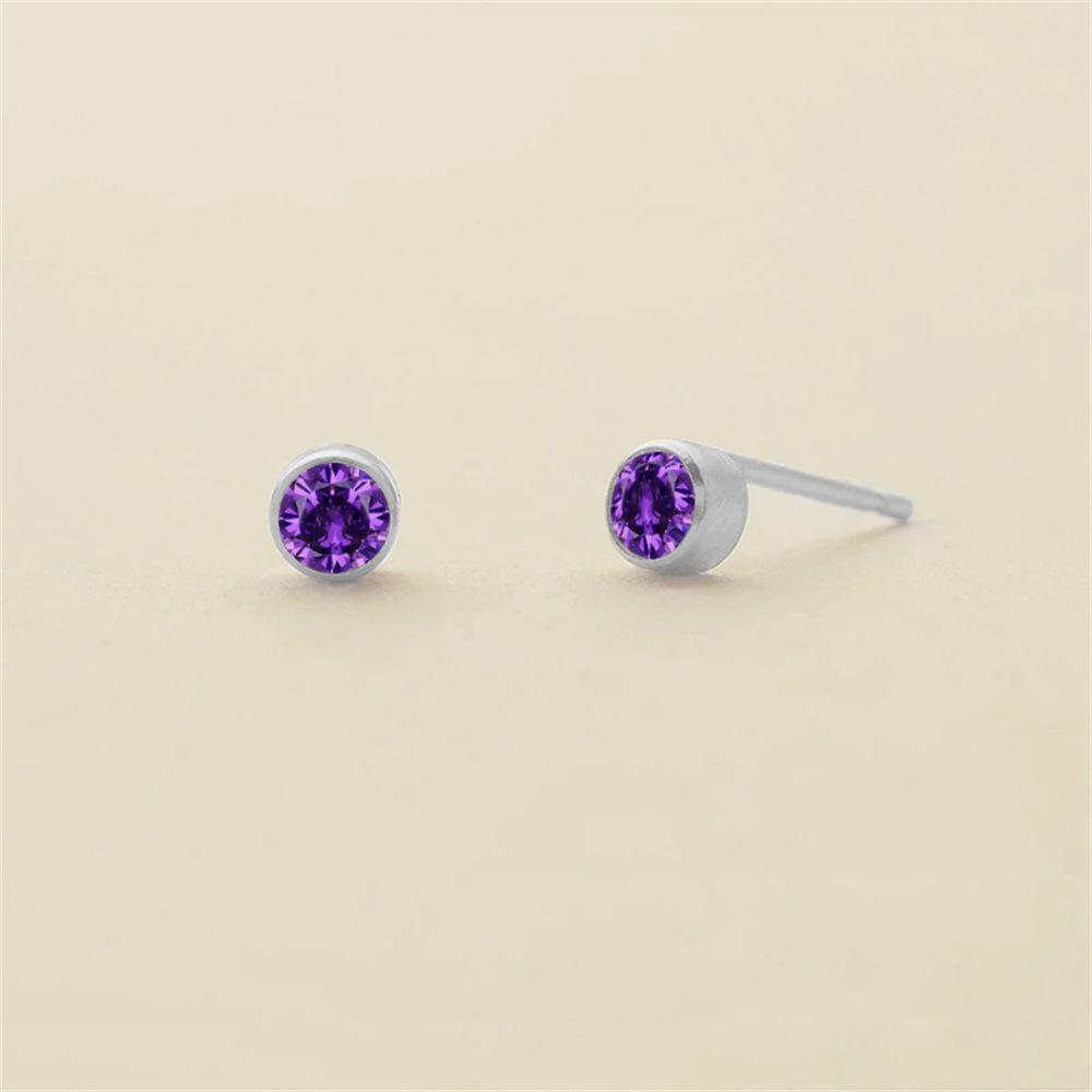 eManco Colorful Rhinestone Diamond-Studded Earrings, Stainless Steel Gold-Plated Ear Cuff.