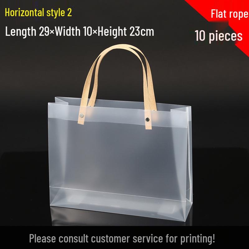 High-End Frosted PVC Tote Bag - Transparent Goddess Day Gift Souvenir