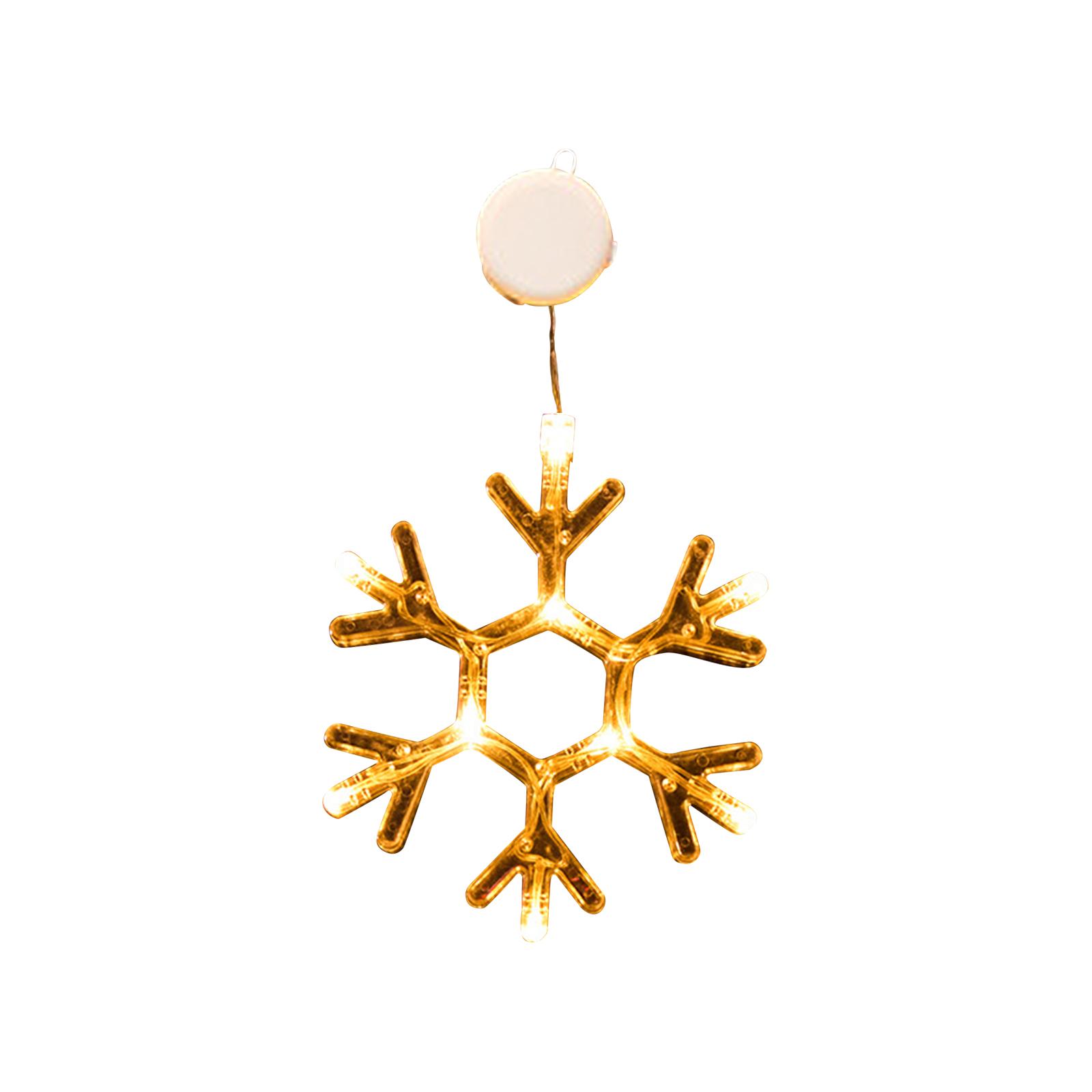 

Christmas Window Light Decorations, Christmas Tree And Other Shaped Christmas Lights, Battery Powered, With Suction Cup, Indoor Hanging String Lights. One Size