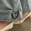 Ingemark 2026 Creative MultiFunctional Chain Tassel Brooch Women Handmade Bead Chain Pin Trouser Leg Simple Clothes Accessory