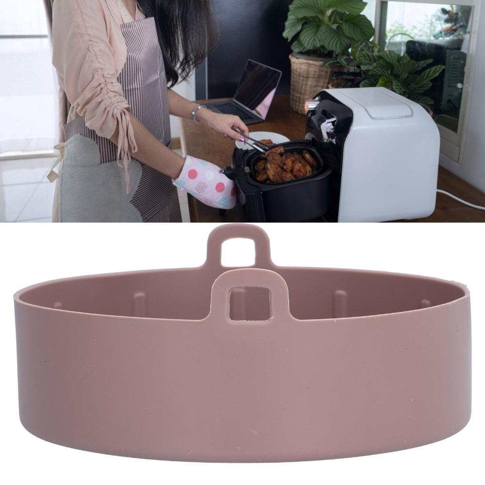 19cm Air Fryer Silicone Mold Round Baking Mat Reusable Cake Mold  Cake Pizza Bread Baking