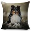 Shetland Sheepdog Cute Pet Animal Dog Printed Pillowcase Decor Cushion Cover for Sofa Home Car Polyester Pillow Case 45*45cm