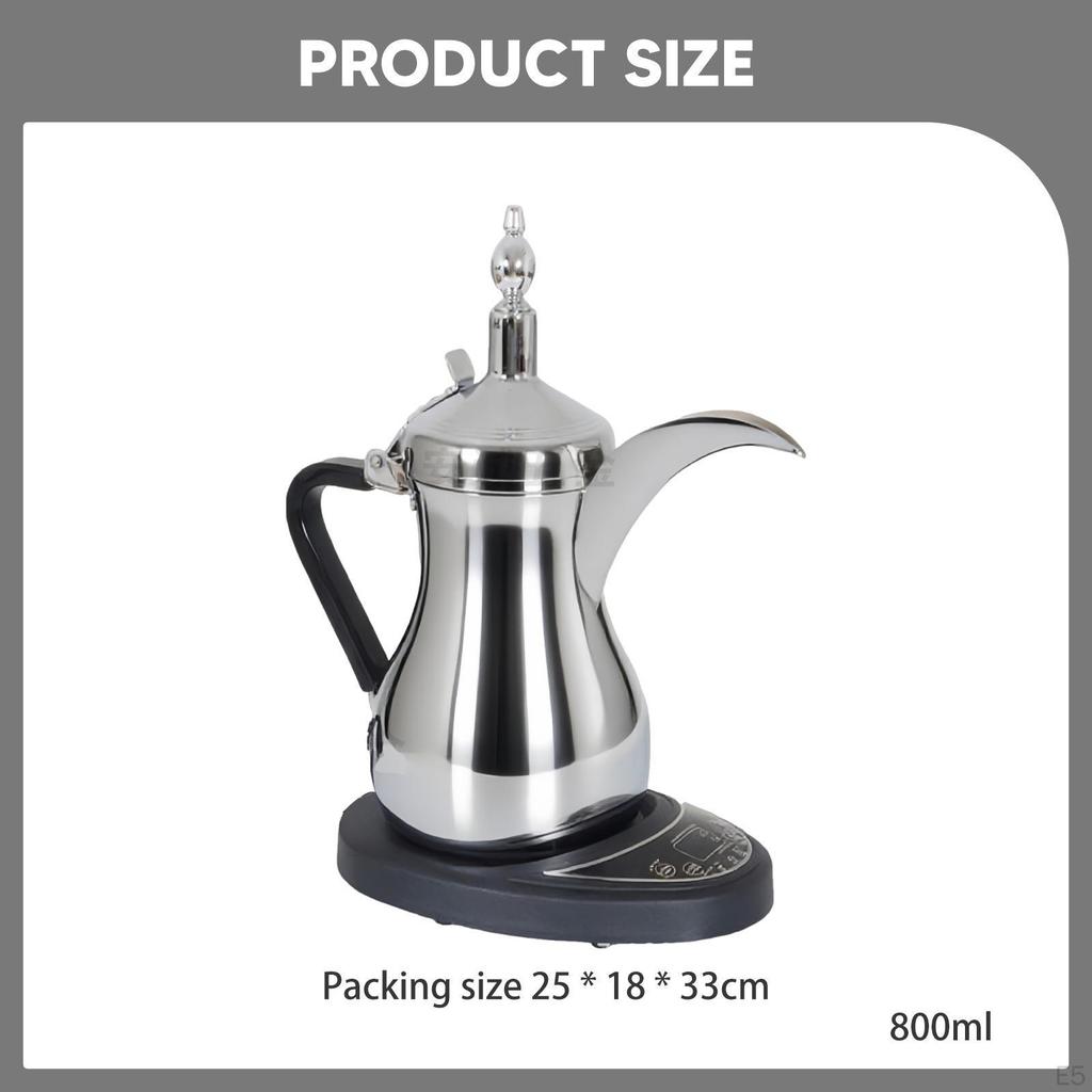 Arab Elektromos Vízforraló Kávé Tea Melegítő Automatikus Kikapcsolás Vízforraló Pour over-hez