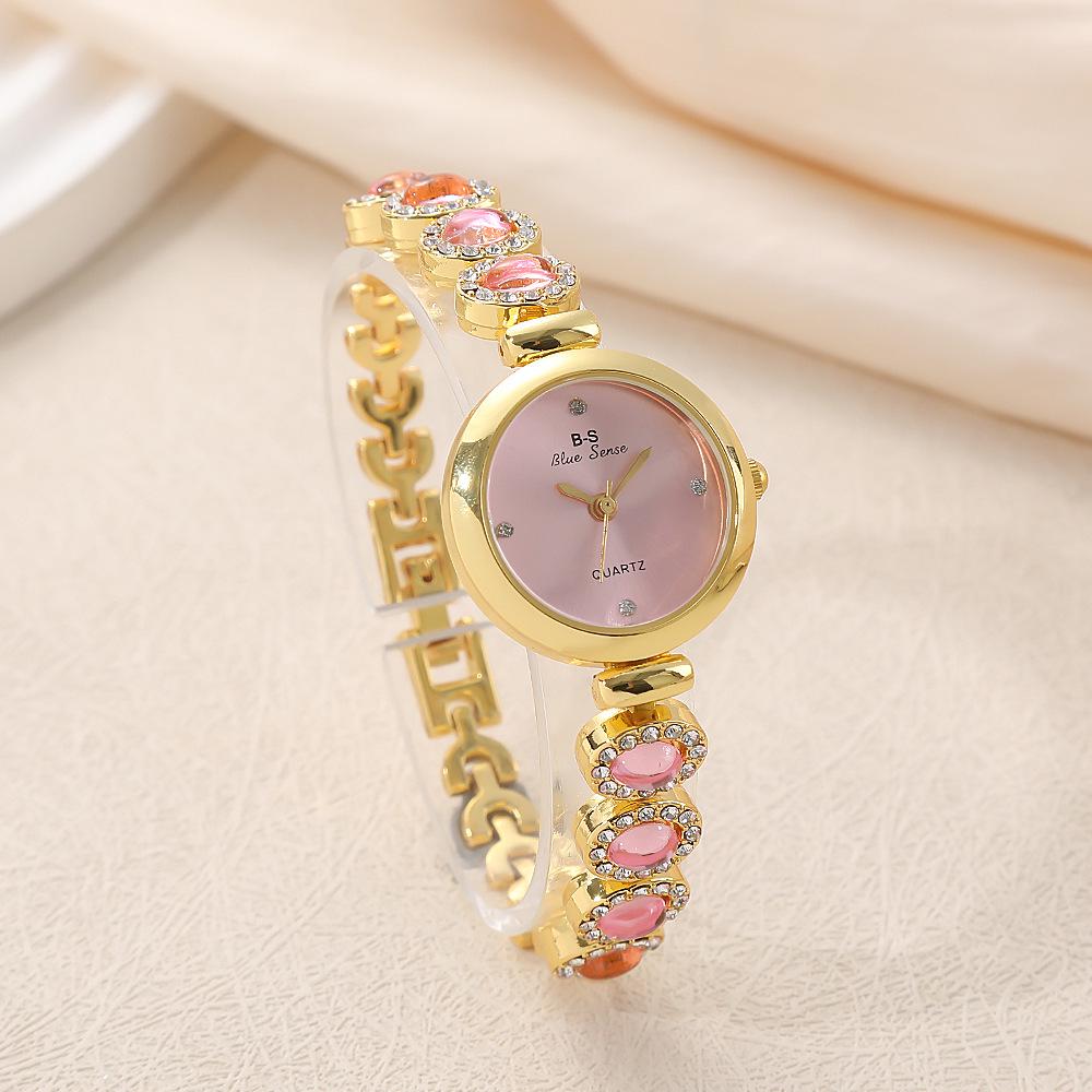 Luxury Diamond-Studded Ladies' Bracelet Watch