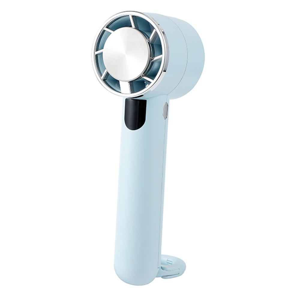 

U-32 Handheld Cooling Fan Digital Display Portable Mini Desktop Fan for Home/Outdoor Baby Blue