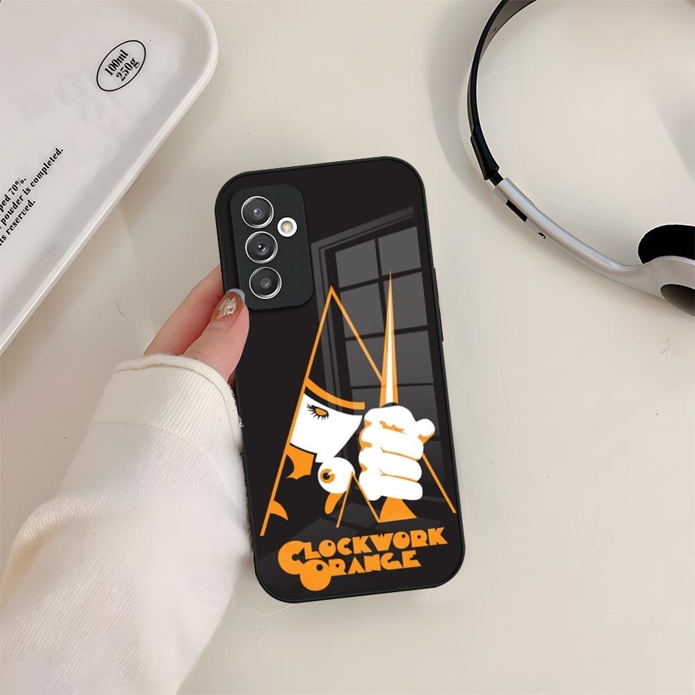 A Clockwork Orange Phone Case Glass For Samsung S24 S23 S20 S25 S21 S22 Ultra Fe Plus A05 A06 A16 A26 A36 A56 Coque