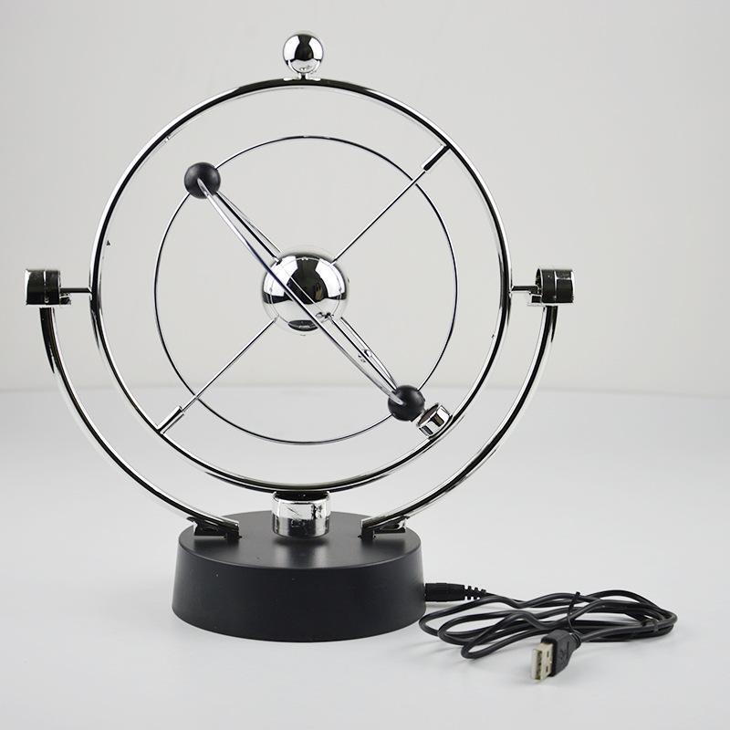 Battery-Free Perpetual Motion Celestial Ornament Science Themed Desktop Decor for Home Study Holiday Gift