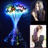 LED Flashing Light Butterfly Hair Clip Braid Optical Fiber Hairpin Party Decor