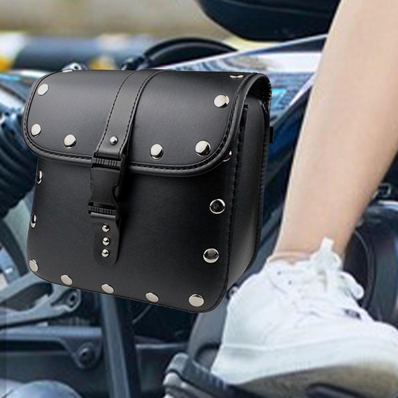 Motorrad-Satteltaschen Sattelleder Seitliche Motorradtasche PU-Leder Motorradzubehör Für Off-Road, Cruise Und Sport
