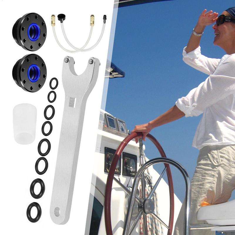 Boot HS5157 Frontmontage Hydraulikzylinder Dichtungssatz Mit Schlüssel Marine Nachrüstungen Hydraulische Lenksysteme Entlüften Für Seastar