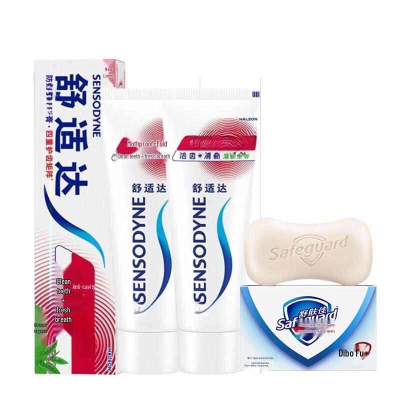 Набор Safeguard Мыло и Зубная паста Sensodyne