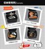 Iwatani FORE WINDS Case for Outdoor Heater Cassette Hard Case Compact Cordless Camping Equipment Storage Outdoor Small Item Storage Black Easy to