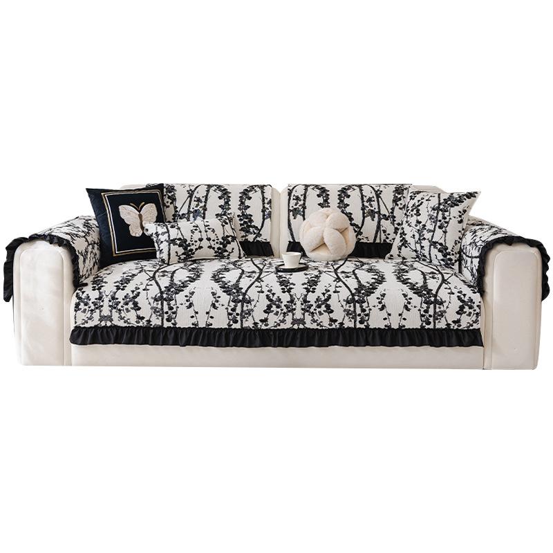 Chenier Sofa Cover Cover Cloth Four Seasons Universal Non-Slip Seat Cushion  New French Retro Style Sofa Cushion