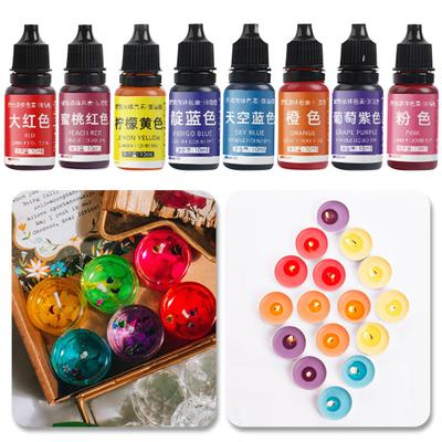 Colorante de vela de 10ml, a prueba de fugas, alta concentración, excelente saturación, jabón artístico con buen sellado, colorante de vela, fabricación artesanal