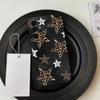 Leopard Print C-Cherry Star  Phone Case Black Silicone Soft For Samsung S25,S24,S21,S22,S23,S30,Ultra,S20,Plus,Fe,Lite