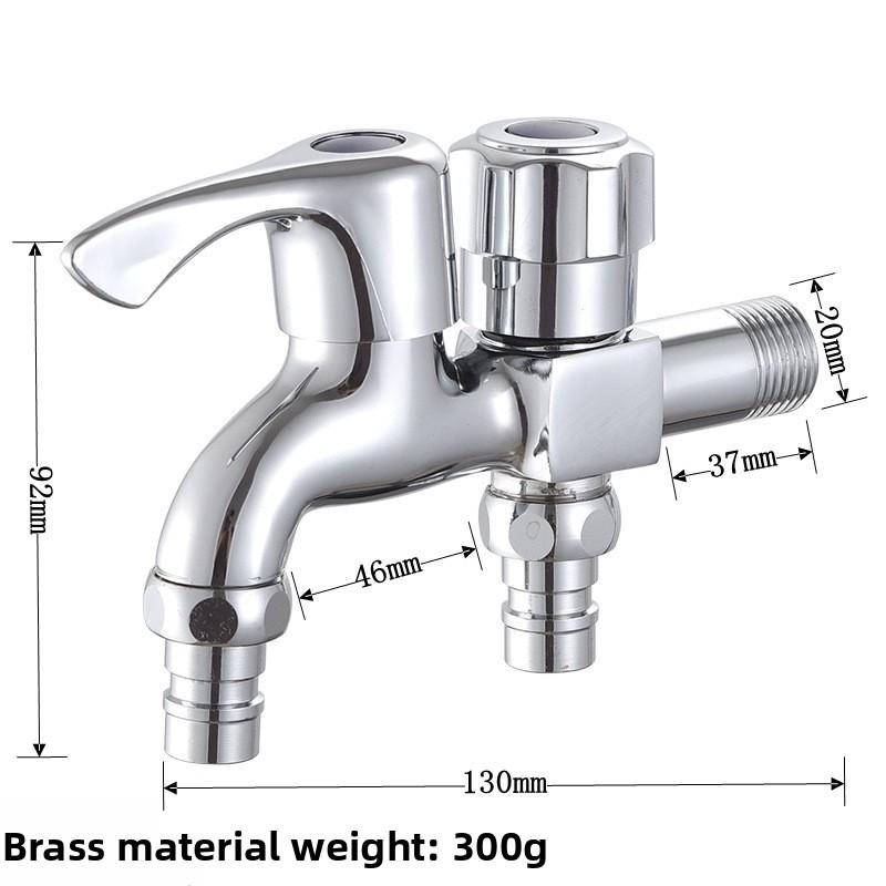 Baterie do pralki Mosiężny zawór do baterii podtynkowych Rdzeń zaworu Bateria do pralki 1/2" 4-punktowy Wlot wody do majsterkowania Mosiądz