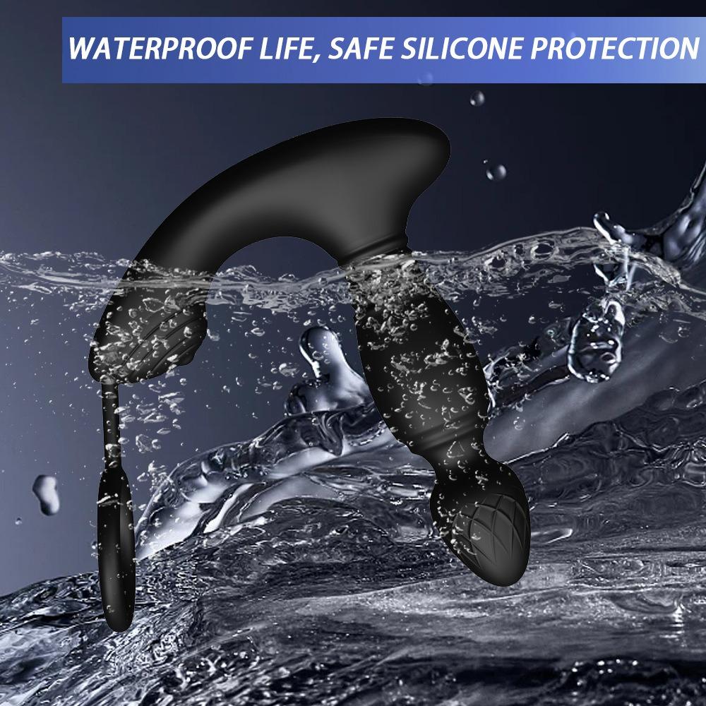 Telescopic Butt Plug Anal Vibrator Prostate Stimulator Perineum Massager Peins Ring Anal Plug Vibrator Adult Sex Toys for Couple