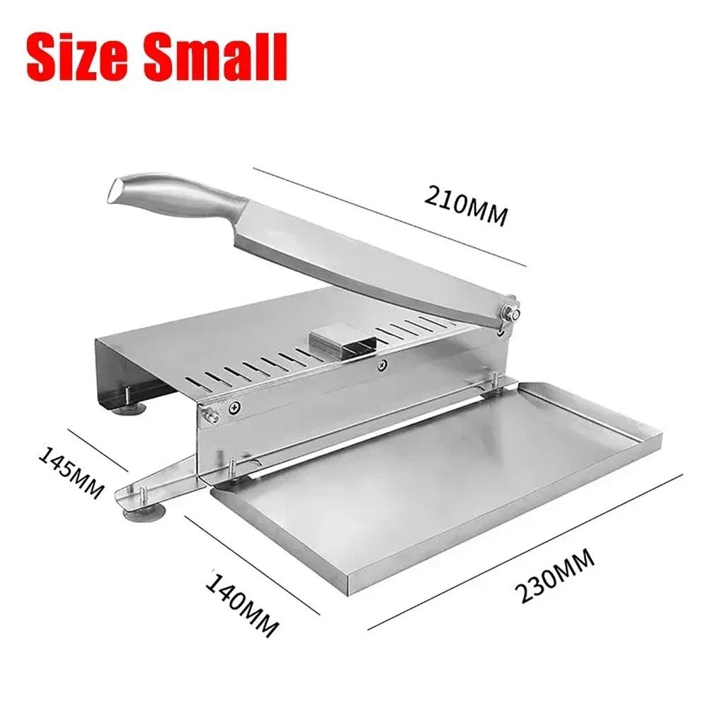 Stainless Steel Manual Frozen Meat Slicer Bone Cutting Tool Home Kitchen Minced Lamb Bone Meat Cutter Chicken Duck Fish Cutting