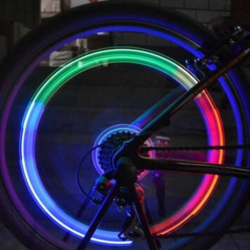 2 LED-Lampe Reifen Rad Ventil Kappe Neonlicht für Auto Bike Fahrrad ...