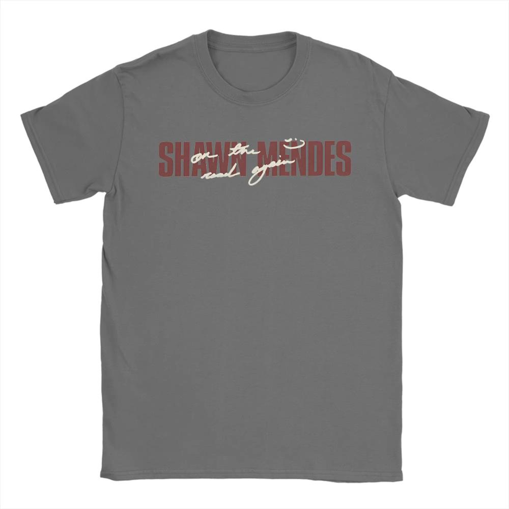 Summer Shawn Mendes Logo T-Shirts for Men Women Fun Cotton Tees Round Neck Short Sleeve T Shirt Original Clothing