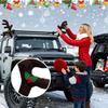 Reindeer Car Decor Holiday Exterior Automotive Decoration Reindeer Car Kit Antlers For Suv Van Truck Vehicle Automotive