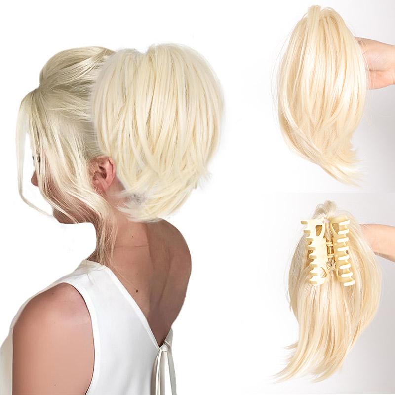 

Синтетический клип, прямые волосы, круг, конский хвост, парик для женщин, конский хвост, короткие вьющиеся волосы, наращивание хвоста. Доступны различные цвета.