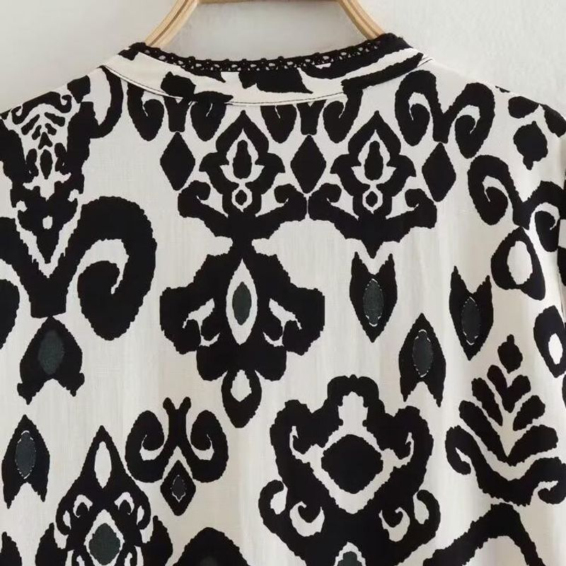 Kaslead New Arrival Women's Clothing Fashion Style Fashion Minimalist Print Mini Dress 9878146