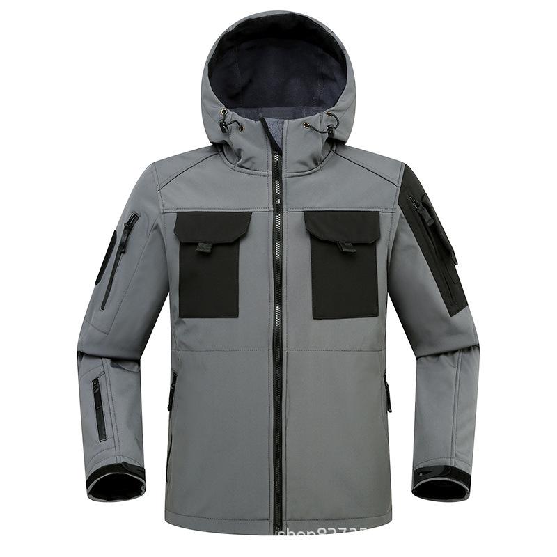 Men's Outdoor Breathable Cycling Windbreaker Sharkskin Three-in-One Suit