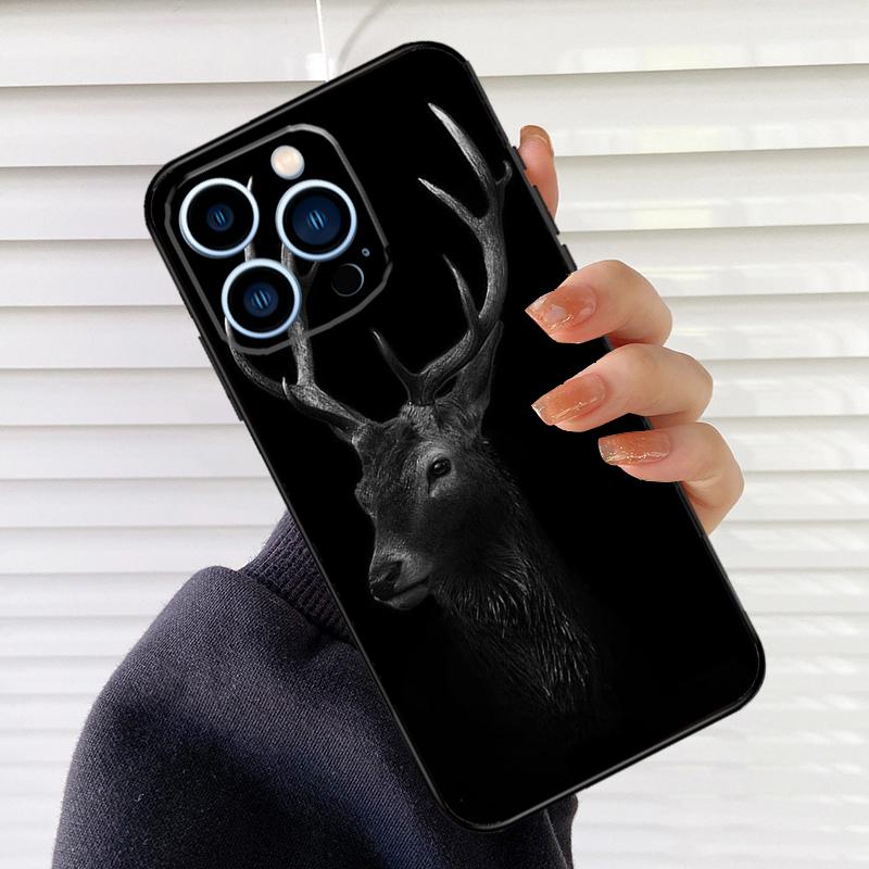 Deer Phone Case For iPhone 17 16 15 14 11 12 13 Pro Max Mini 15 16 Plus 16e 17Air Cover Fundas