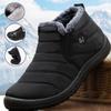 Men Boots Waterproof Winter Lightweight Snow Boots Warm Fur Plus Size 47 Unisex Ankle Slip On Casual Shoes