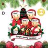 Christmas Pendant DIY Personal Family Christmas Decorations For Home 2D Acrylic Christmas Tree Hanging Ornament New Year 2026