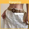 Bohemian Woven Cotton Linen Belt With Round Buckle For Women Accessories Dress