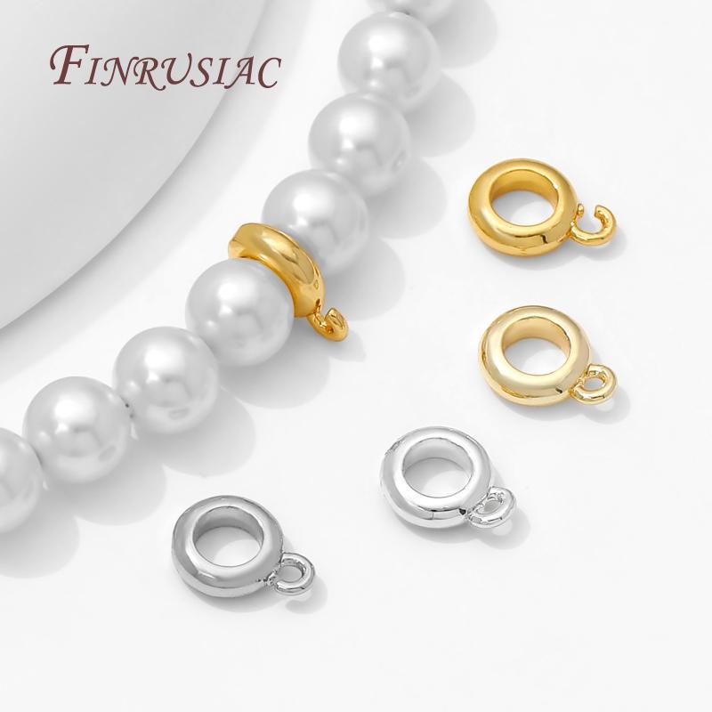 18K Vergoldete Ösen für Schmuck, Zubehör für Anhänger, Perlenabstandshalter, Anhängerhalter, Schmuckherstellungszubehör, Halskettenöse